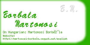 borbala martonosi business card